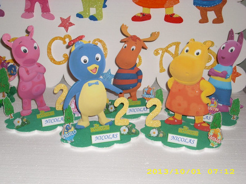 Centros De Mesa De Backyardigans De 20cm Con La Base