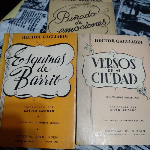 Lote De 3 Libros Hector Gagliardi Tango Buenos Poesia Mbe
