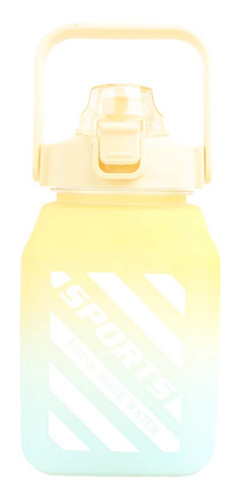 Botella De Agua Oficina Con Tapa 1500 Ml Color Amarillo