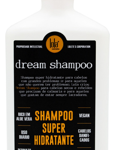 Lola Dream Cream Shampoo Super Hidratante Cabello 250ml 3c