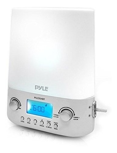 Pyle Bluetooth Nightlight Audio Casera Radio Color Blanco Pi