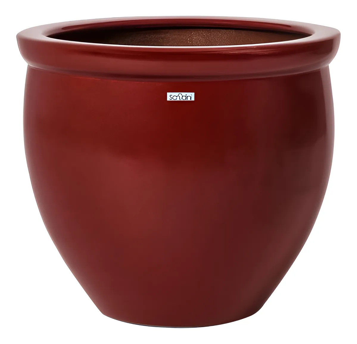 Vaso Redondo Alexandrita G 50cm Vaso Decorativo Vaso Leve Cobre Alexandrita