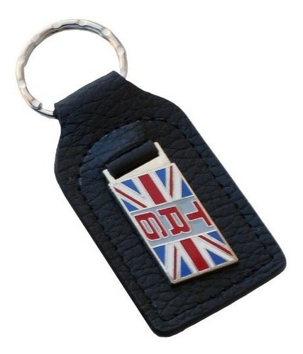 Llavero De Automoción, Triumph Tr6 Union Jack Bandera Cuero 