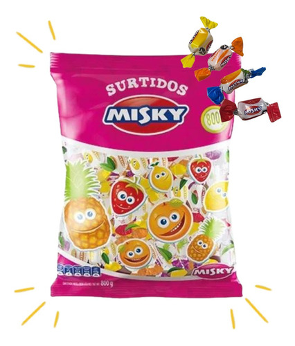 Caramelos Misky Masticables X 800 Gramos Golosinas