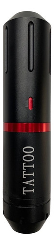 Máquina Para Tatuar Rtm Tatto Pen Wireless Compacta Color Rojo