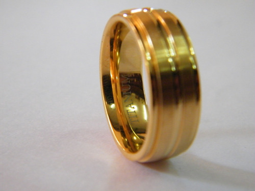 Anillo Elegante De Titanio Para Bodas- Compromisos.