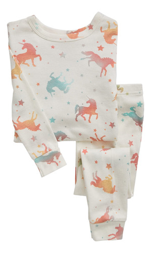 Gap Conjunto De Pijama Baby Long John, Marfil (frost)