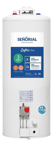 Termotanque multigas Señorial Zafiro TSZ-85 blanco 85L