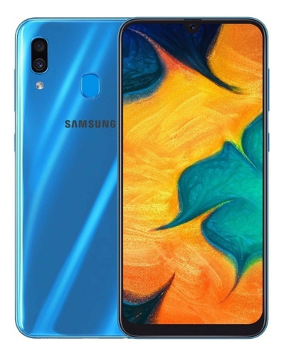 Samsung Galaxy A30 32gb Azul Refabricado Pantalla Fantasma (Reacondicionado)