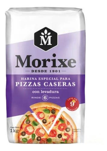 Harina Morixe Especial Pizzas Caseras De 1kg, Pack 10u
