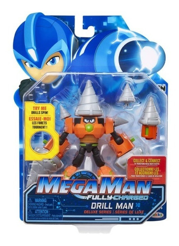 Megaman Drillman Fully Charged 14cm Detalles Empaque