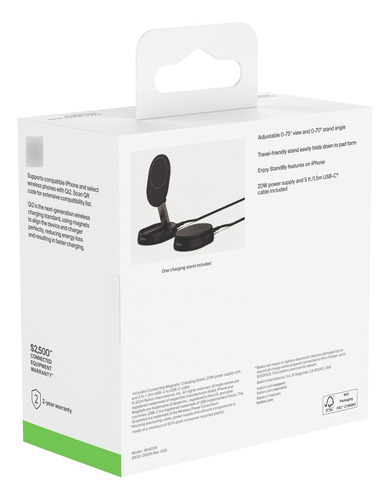 Cargador Convertible Belkin Magsafe 15w Negro