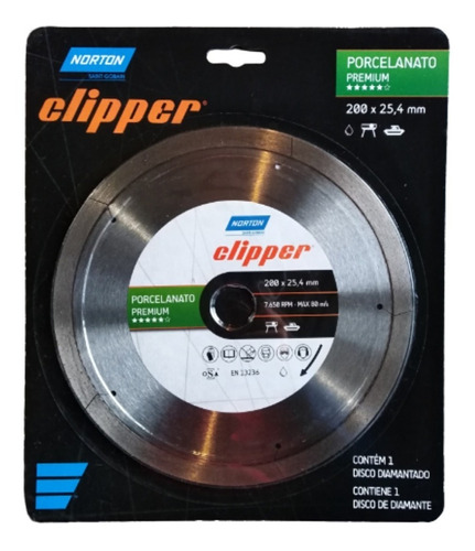 Disco Diamantado 200 X 25.4mm Premium Clipper