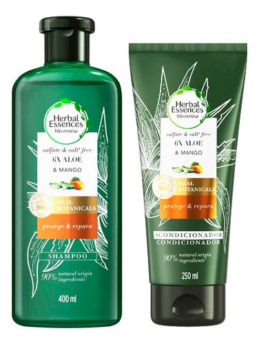 Herbal Essences Aloe & Mango Kit Shampoo Acondicionador 3c 