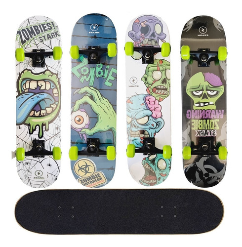 Skate Patineta Stark Zombie Semi Profesional Aluminio Lija