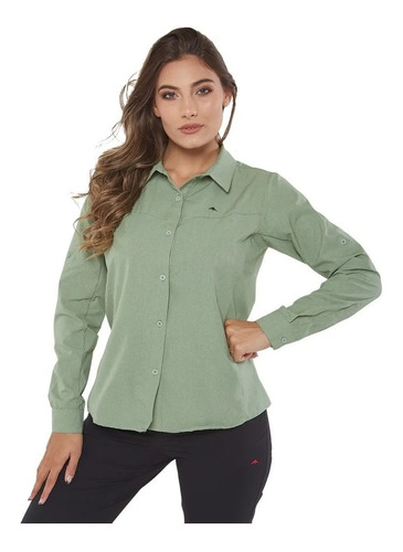 Camisa Montagne Kimbra Mujer , Secado Rapido ,repelente Agua