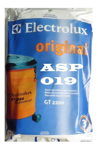 Bolsa Aspiradora Electrolux Gt 2200 (paq. 3 U)