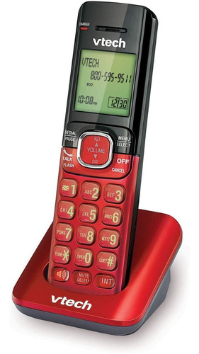 Extensión Telefono Auxiliar Vtech Inalambrico Rojo Expansión