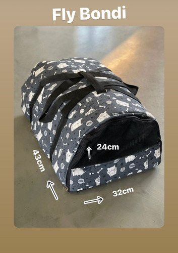 Imagen 9 de 9 de Bolso Transportador Myd Perro/gato Para Aerolínea Fly Bondi