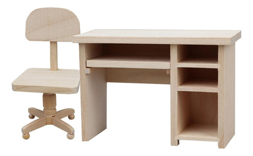 Mini Escritorio Y Silla De Oficina, Muebles Para Casa De