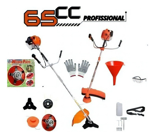 Roçadeira Kit 7x1 6meses Profissional 65cc 3.0 Hp