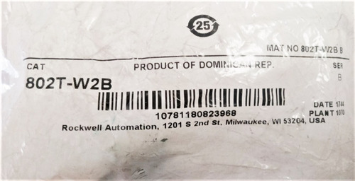 Allen Bradley 802t-w2b Palanca De Rodillo Ajustable De Acero