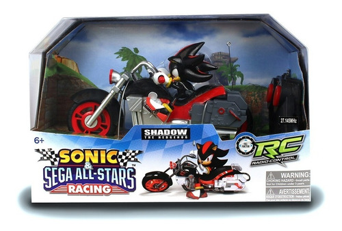 Sonic - Shadow Con Motocicleta A Control Remoto Con Turbo