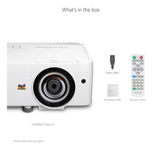 Imagen 4 de 10 de Proyector Led Tiro Corto Viewsonic Ls550wh Wxga 3000lumens
