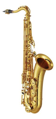 Saxofone Tenor Yamaha Yts-62 Tudel Curvo - Cor Dourado Laca