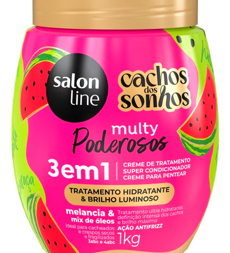 Salon Line Cachos Dos Sonhos Multy Poderosos Mascara 3 En 1