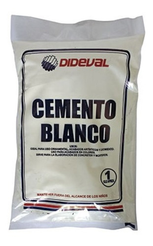 Cemento Blanco 1kg Dideval