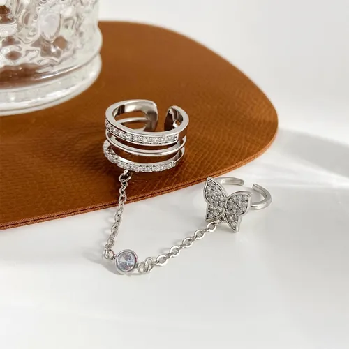 Anillos unidos con cadenas hotsell