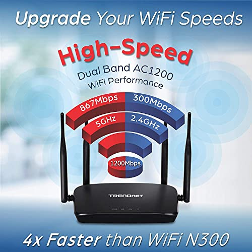 Router Wifi De Banda Dual Ac1200 Trendnet, Tew-831dr,
