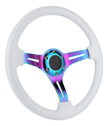 Volante De 350 Mm, 14 Pulgadas Y 6 Hoyos Racing Colorful Spo