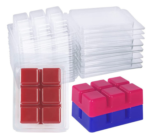 100 Packs Of Wax Shell Molds, Plastic Empty Tra