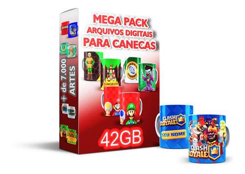 Mega Pack De Arquivos Digitais P/ Sublimação Em Canecas