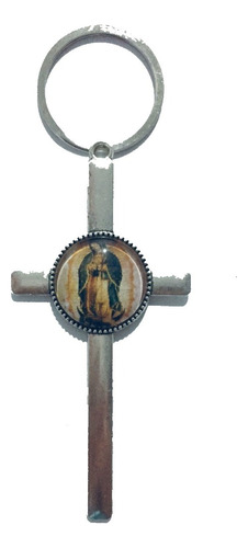 48 Llavero Cruz Con Virgen De Guadalupe (cr79)