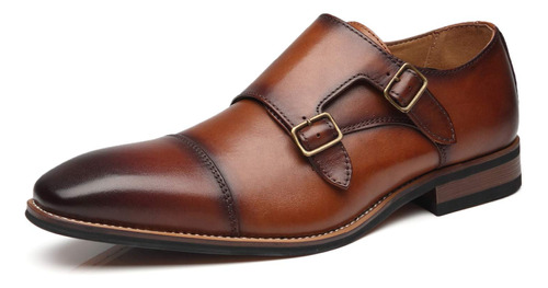 La Milano Mens Doble Monk Strap Zapato De  B07nsp8fkt_210324