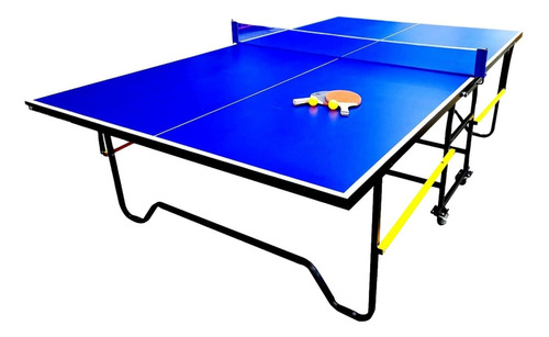 Mesa Ping Pong Azul 15mm + Set Accesorios