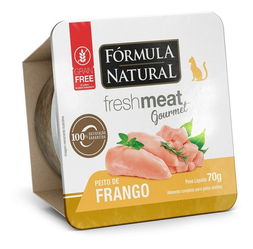 Ração Úmida Fresh Meat Gourmet Frango 70g Fórmula Natural