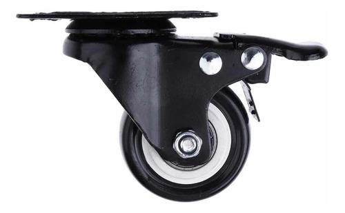 Imagen 2 de 4 de Ruedas Con Freno Para Muebles, Carritos, Vitrinas Y Camas