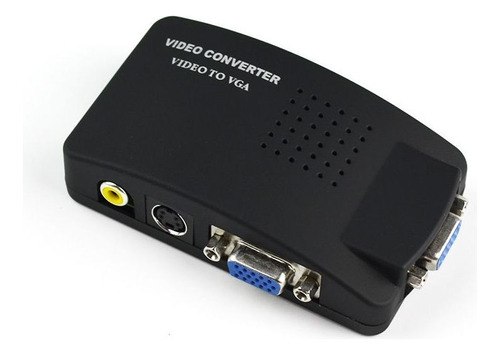 Consola Conversor Vga A Rca O S-video Con Cable Con Audio-..