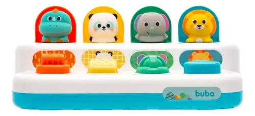Buba Pop-up Brinquedo Infantil Pop-up Zoo Animais Multicor...