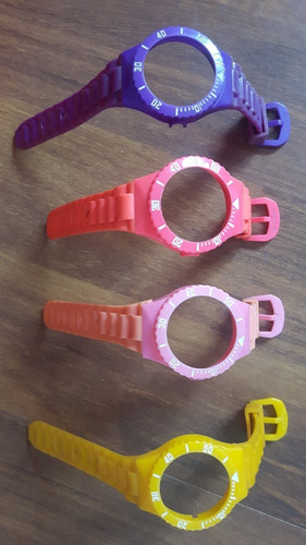 Lote De Pulseiras Antigas Para Relógio Swatch (anos 80)