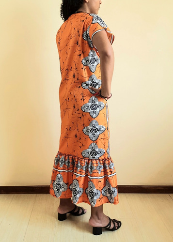 Imagem 5 de 6 de Vestido Feminino Tecido Longo Olga