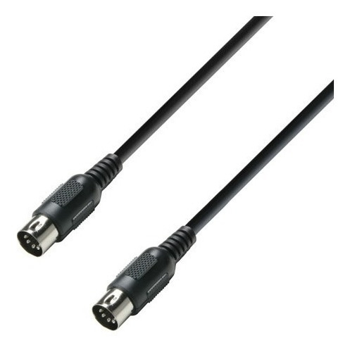 Cable  Midi 1.5 M Negro Adam Hall