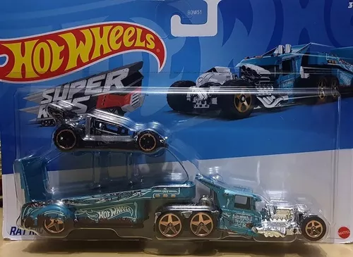 Carreta + Carro Hot Wheels Super Rigs - Escolha O Modelo