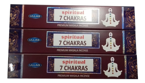 Imagen 2 de 2 de 3 Cajas De Incienso Masala India Spiritual 7 Chakras