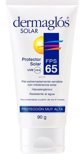 Dermaglos Protector Solar Fps 65 Crema X 90g