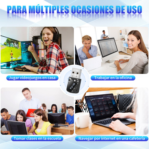 Antena Adaptador Inalámbricos Usb Wifi 600 Mbps 5g/2.4g